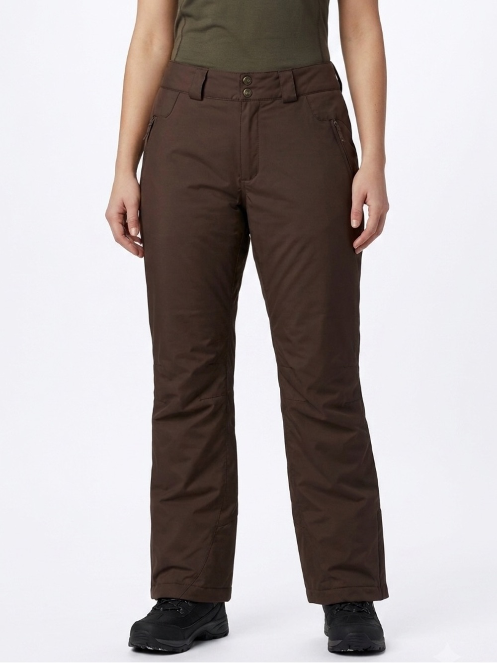 Columbia Omni Tech Women’s Insulated Snow Pants Brown Size Large
